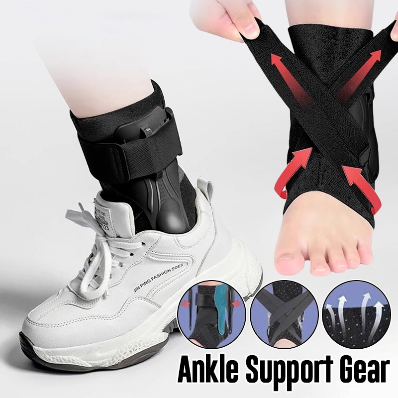 Ankle Brace - อุปกรณ์พยุงข้อเท้า 1 ชิ้น สำหรับข้อเท้าแพลง ปรับระดับได้ ช่วยฟื้นฟูอาการข้อเท้าแพลง