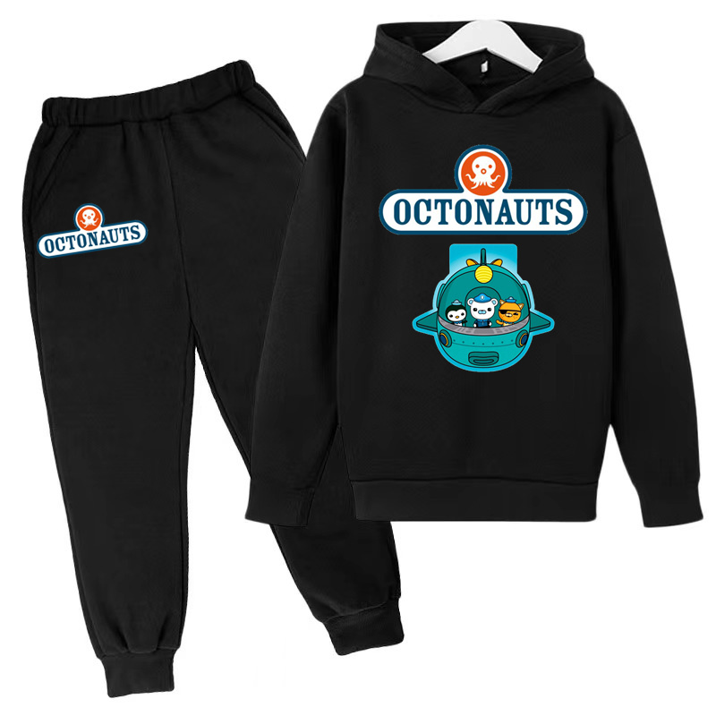 Running Gear Kids - ชุดเสื้อฮู้ด2P ลำลองกีฬากลางแจ้งสำหรับเด็กเด็กหญิงเด็กชายเด็กวัยหัดเดิน3-12ปีเสื้อโค้ท + กางเกงสำหรับฤดูใบไม้ร่วง/ฤดูหนาว