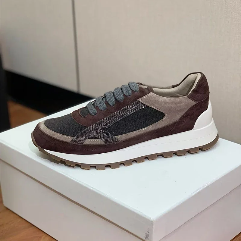 รองเท้าผ้าใบผู้หญิงแบบผูกเชือก - Running Shoes Women บทวิจารณ์และราคา